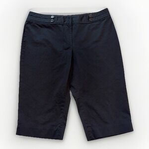 White‎ House Black Market Women's Slim Pedal Pusher Capri Pants 34" Waist Black